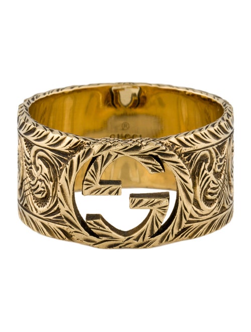 Gucci 18K Interlocking G Arabesque Ring