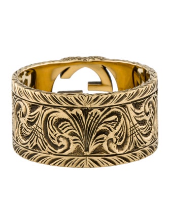 Gucci 18K Interlocking G Arabesque Ring