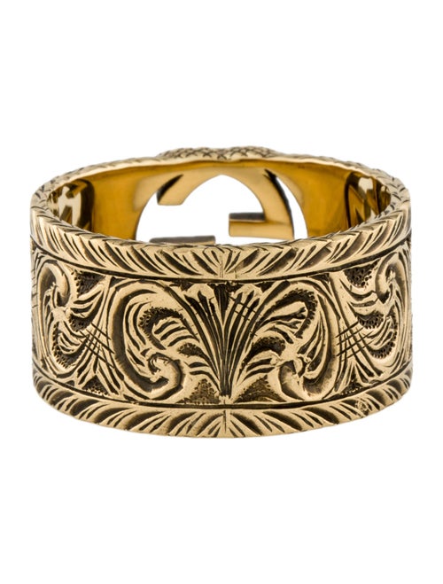 Gucci 18K Interlocking G Arabesque Ring
