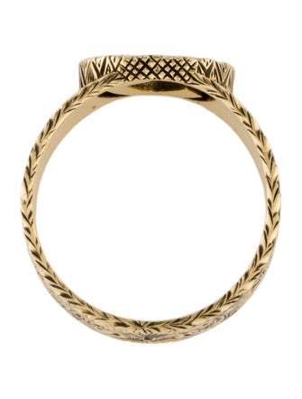 Gucci 18K Interlocking G Arabesque Ring