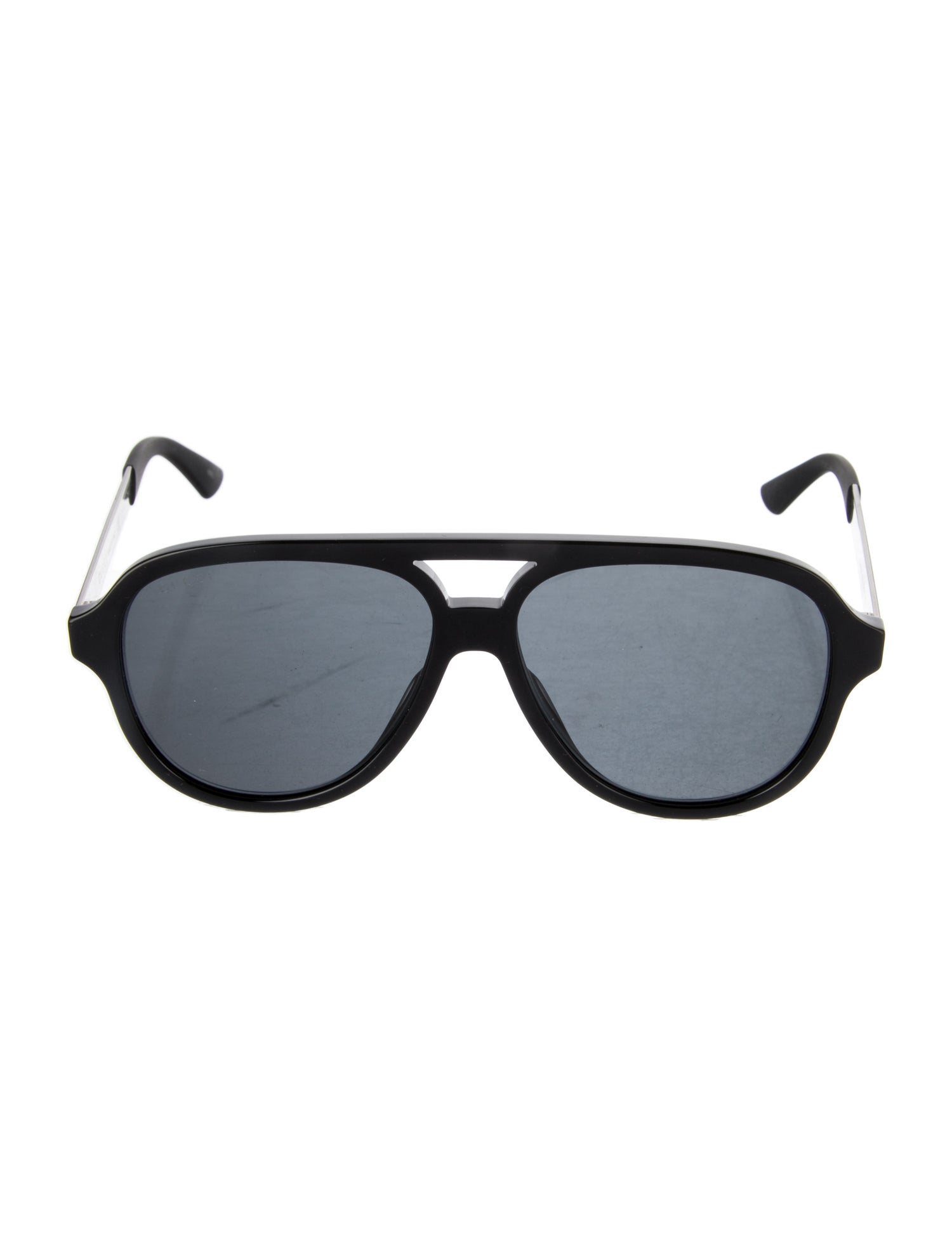 Gucci Web Accent Aviator Sunglasses