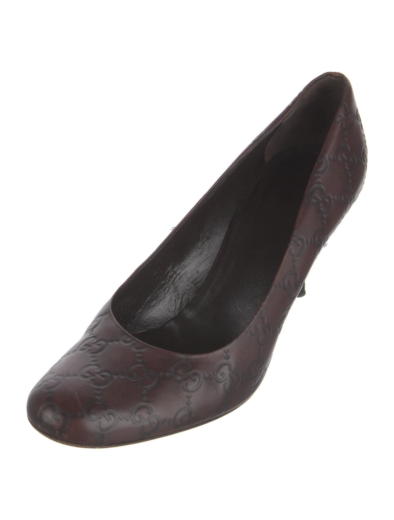 Gucci GG Supreme Leather Pumps