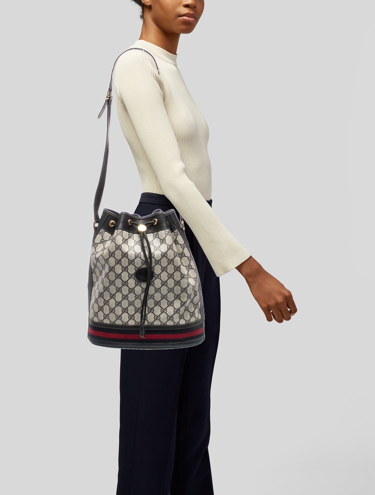 Gucci GG Canvas Bucket Bag