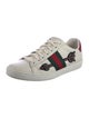 Gucci Web Accent Leather Sneakers