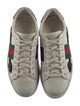 Gucci Web Accent Leather Sneakers