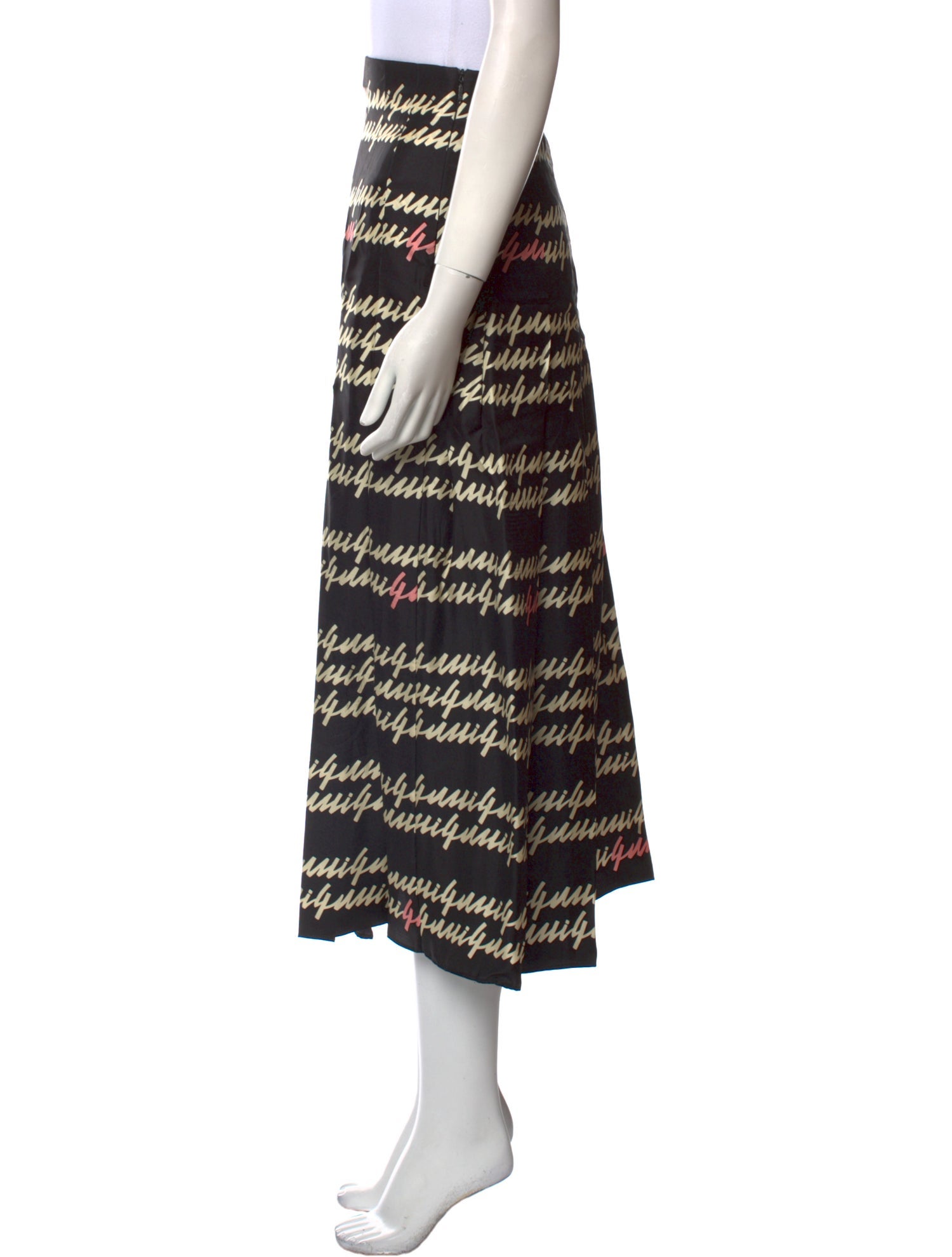 Gucci Silk Midi Length Skirt