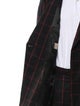 Gucci Wool Plaid Print Two-Piece Suit
