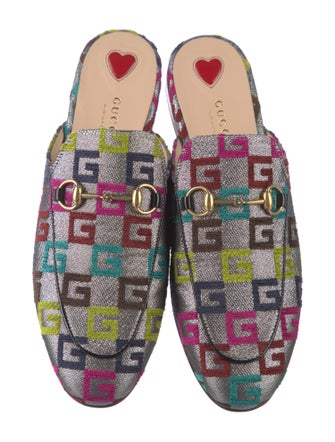 Gucci Printed Mules