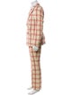 Gucci Wool Plaid Print Two-Piece Suit