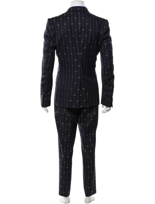 Gucci Interlocking G Logo Wool Two-Piece Suit