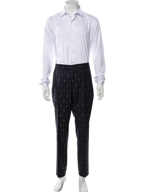 Gucci Interlocking G Logo Wool Two-Piece Suit
