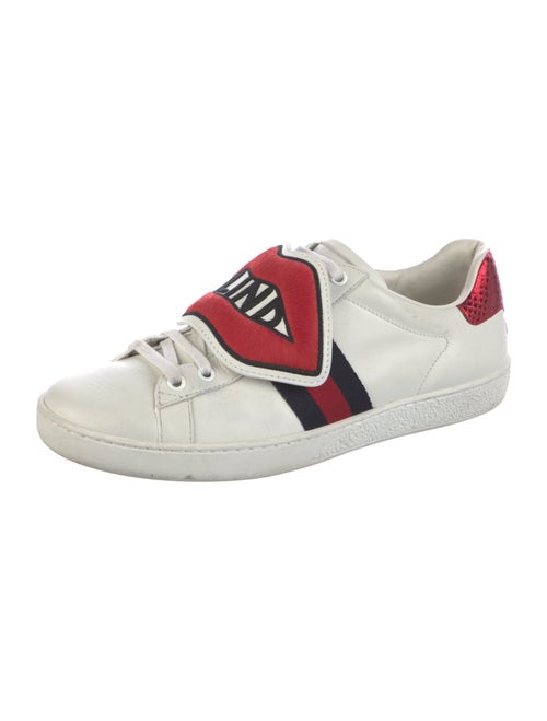 Gucci Sylvie Web Accent Leather Sneakers
