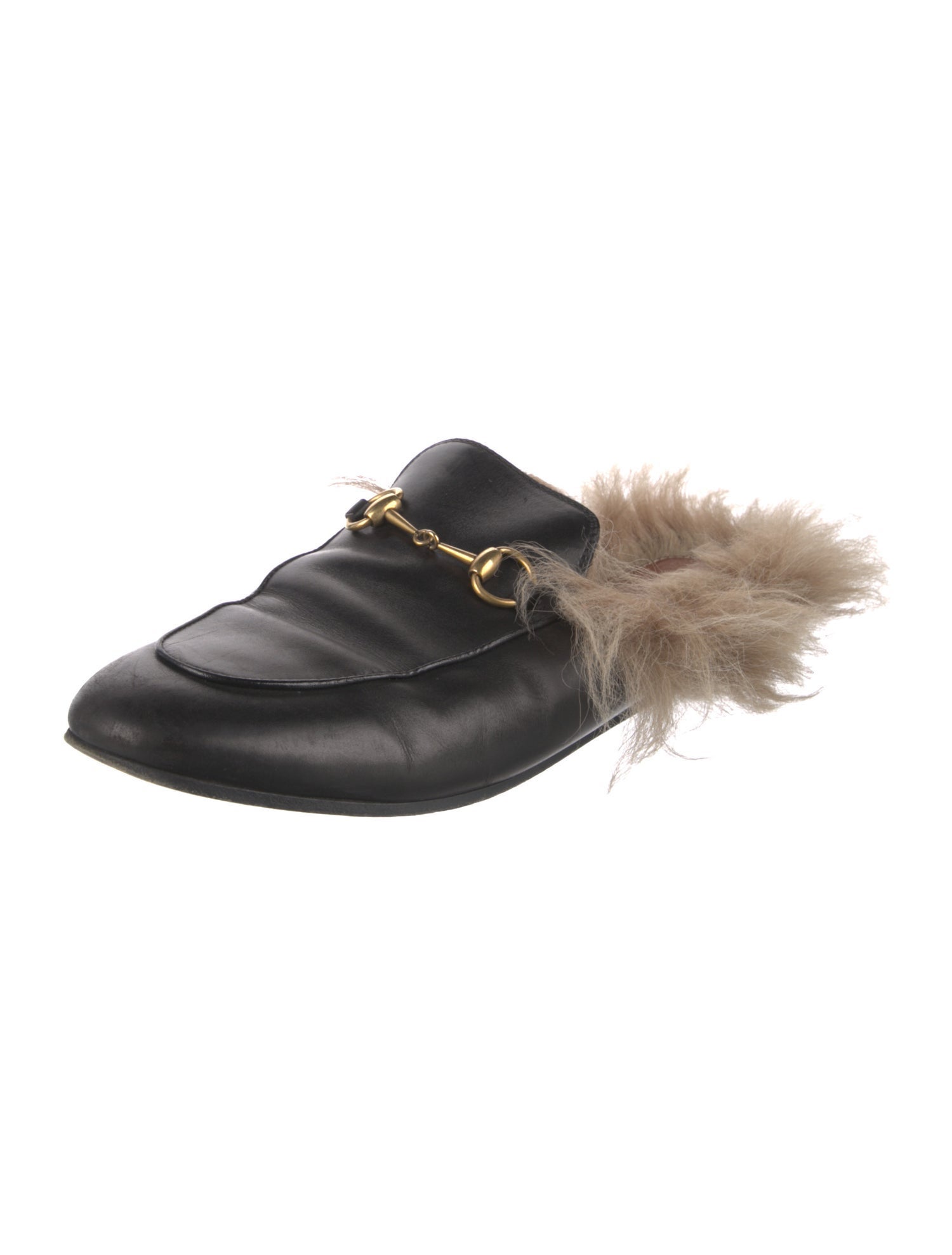 Gucci Horsebit Accent Leather Mules