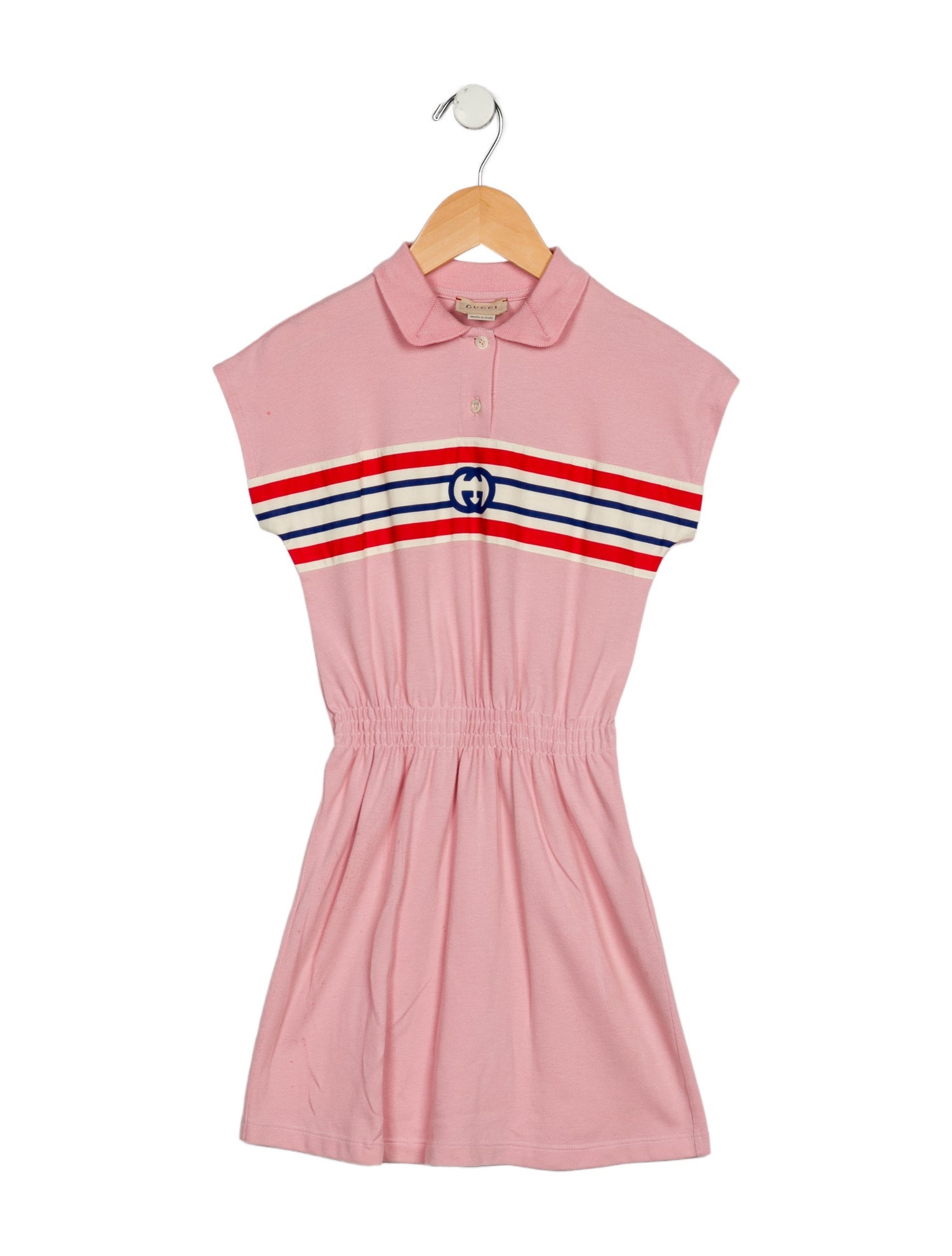 Gucci Gucci Girls' Collared Cotton Dress