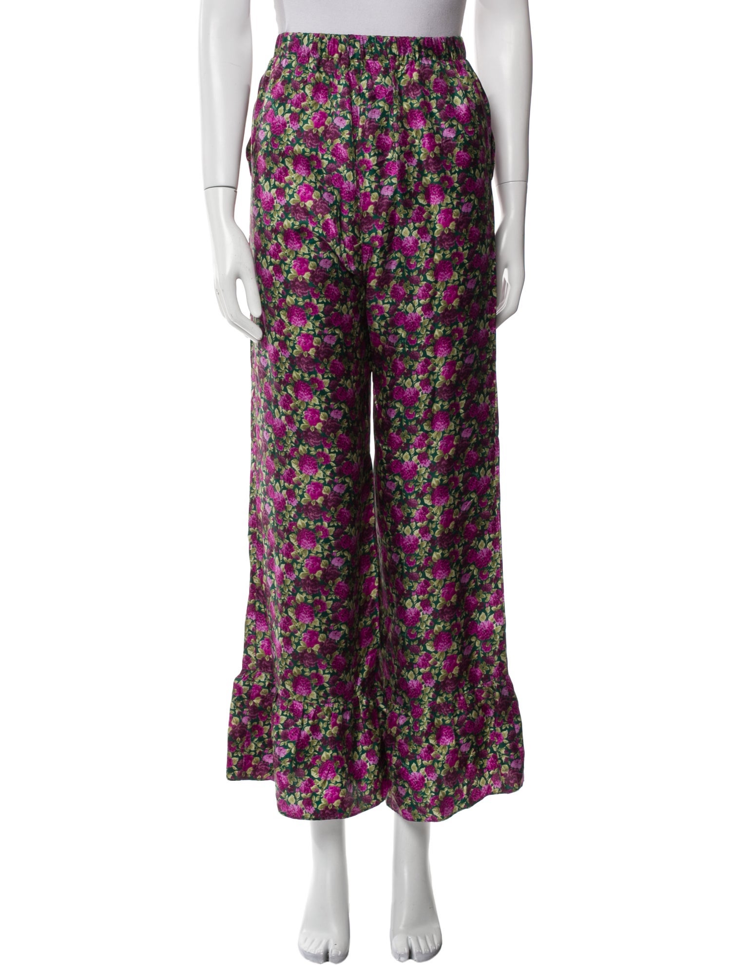 Gucci Silk Wide Leg Pants