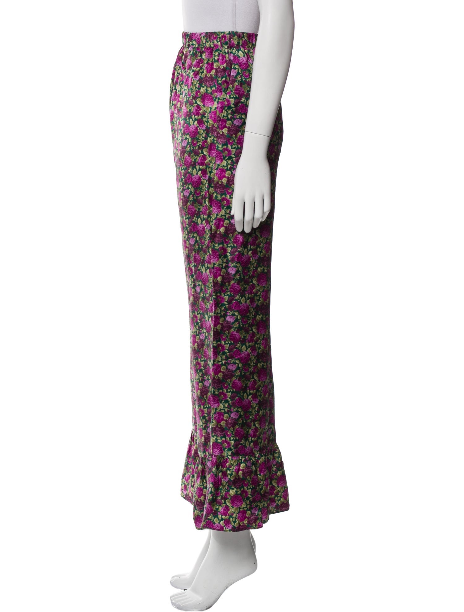 Gucci Silk Wide Leg Pants
