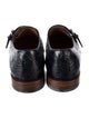 Gucci Horsebit Accent Crocodile Monk Straps