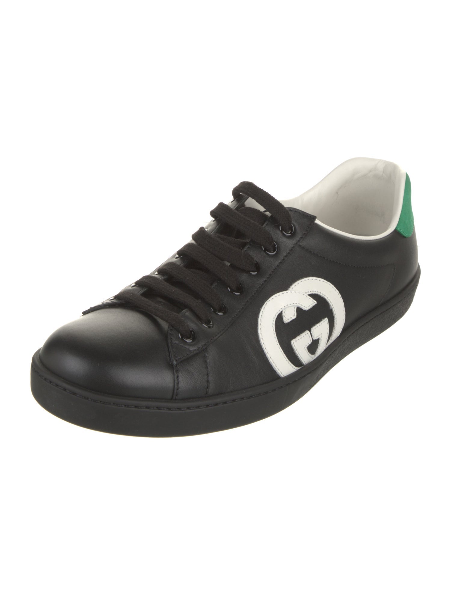 Gucci Interlocking G Logo Leather Sneakers