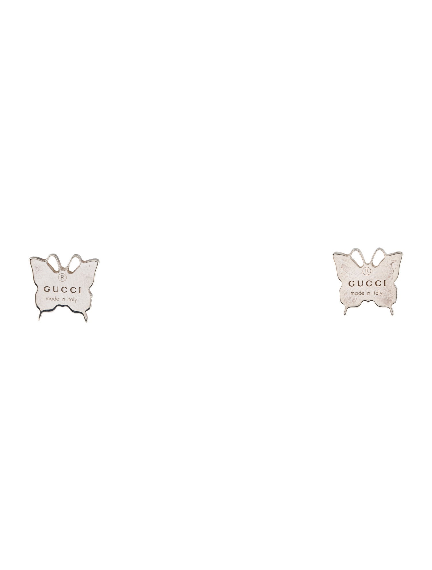 Gucci Trademark Butterfly Stud Earrings