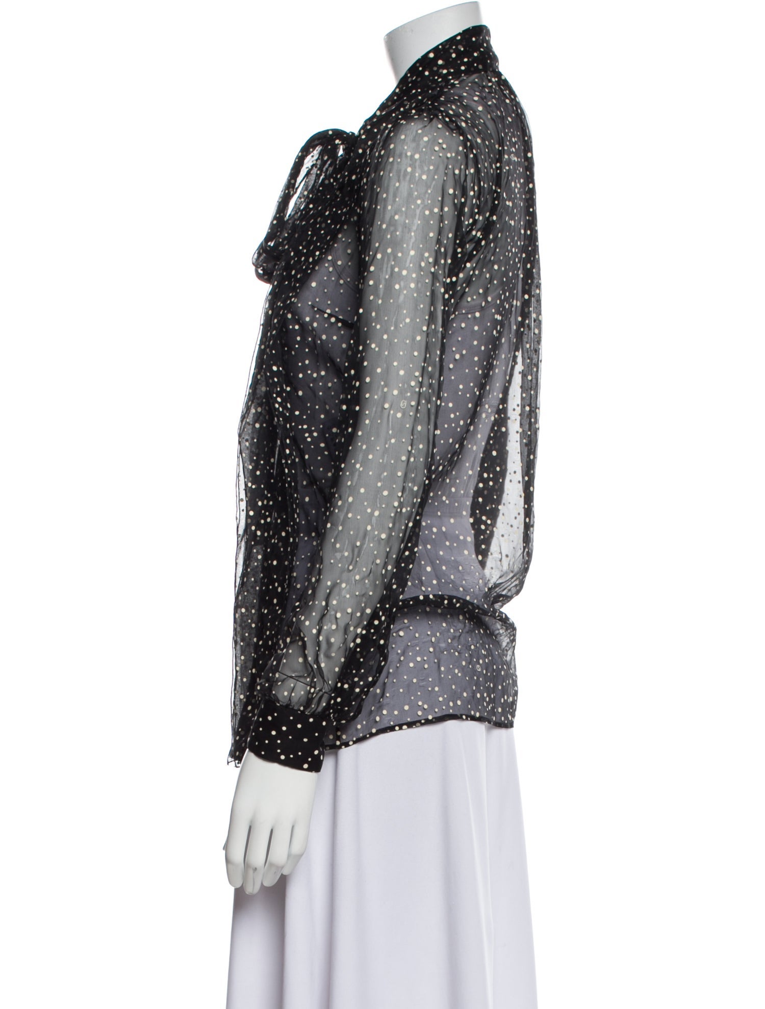 Gucci Silk Printed Button-Up Top