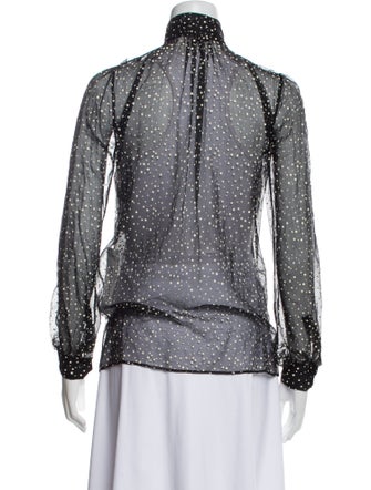 Gucci Silk Printed Button-Up Top