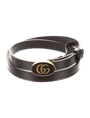 Gucci Belts Skinny Patent Leather Waist Belt XXS