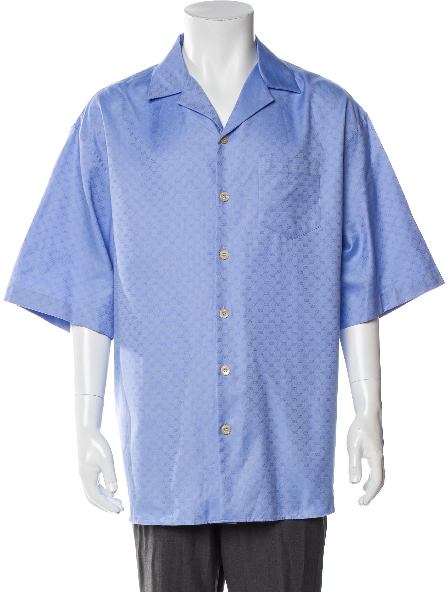 Gucci Micro GG Monogram Printed Shirt w/ Tags