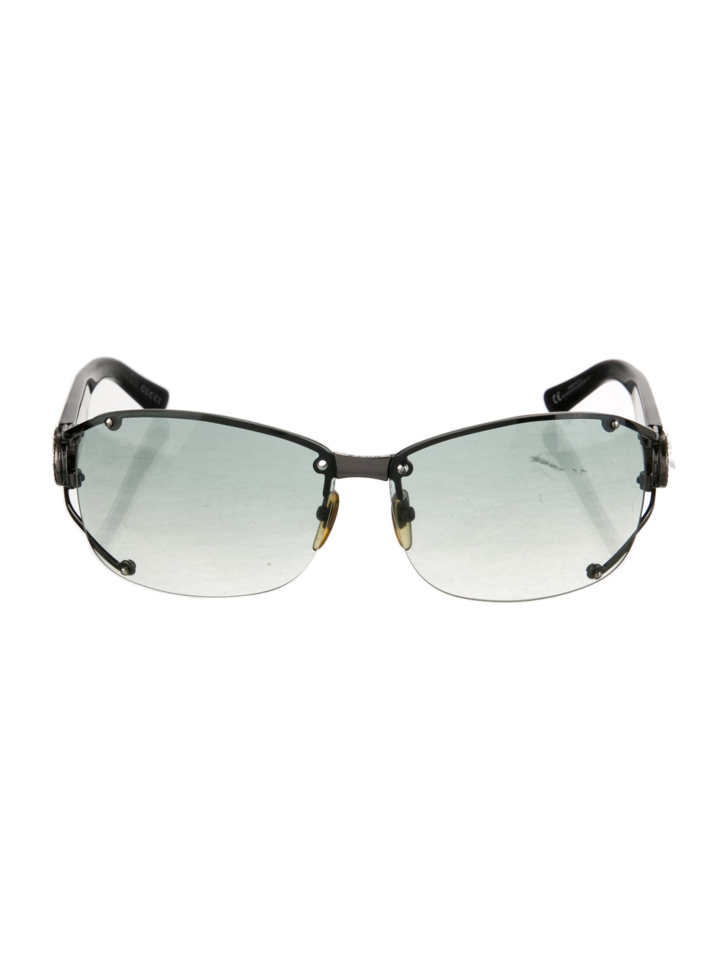 Gucci Interlocking G Logo Shield Sunglasses