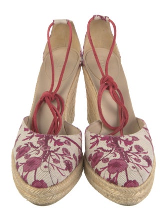 Gucci Flora Print Canvas Espadrilles