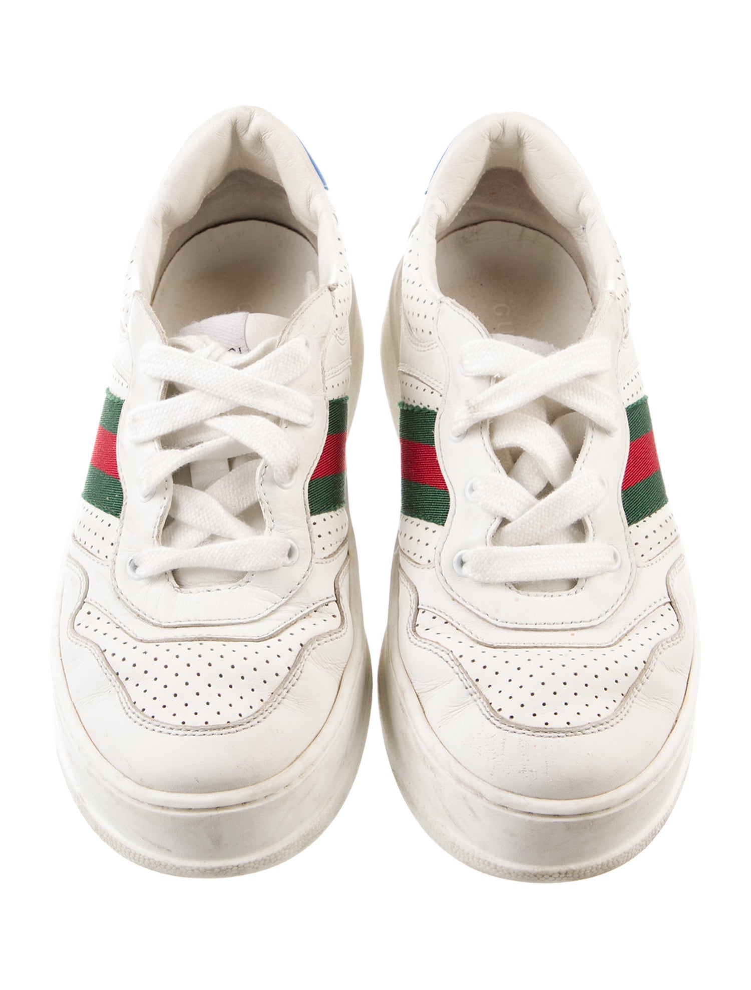 Gucci Girls' Leather Low Top Sneakers
