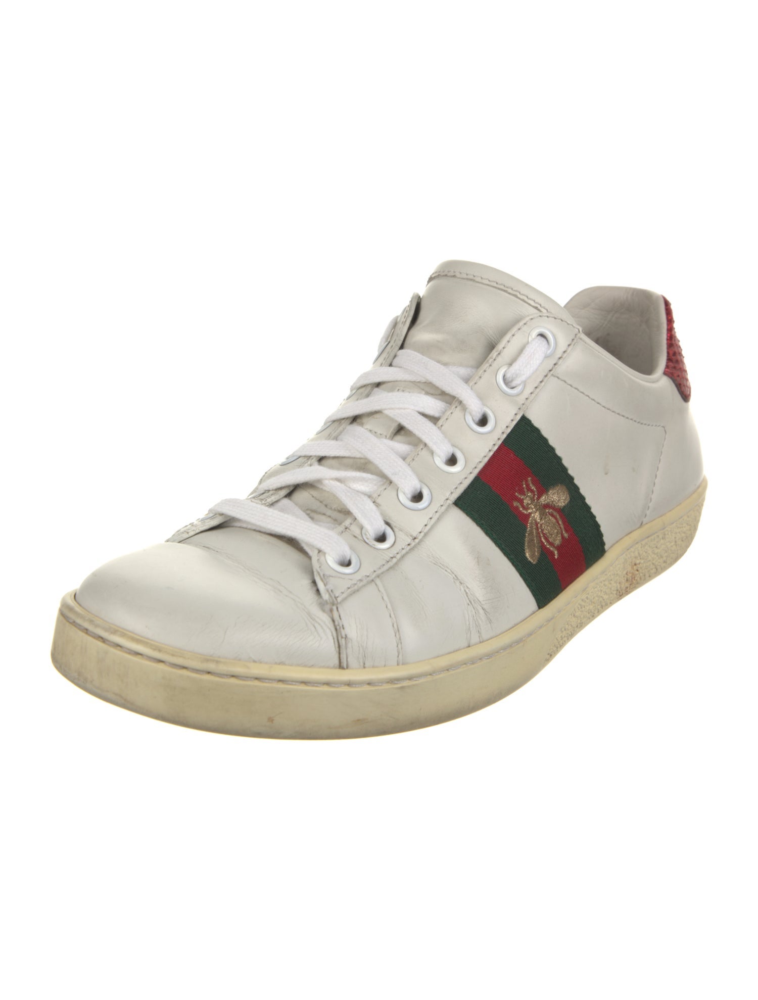 Gucci Leather Printed Sneakers