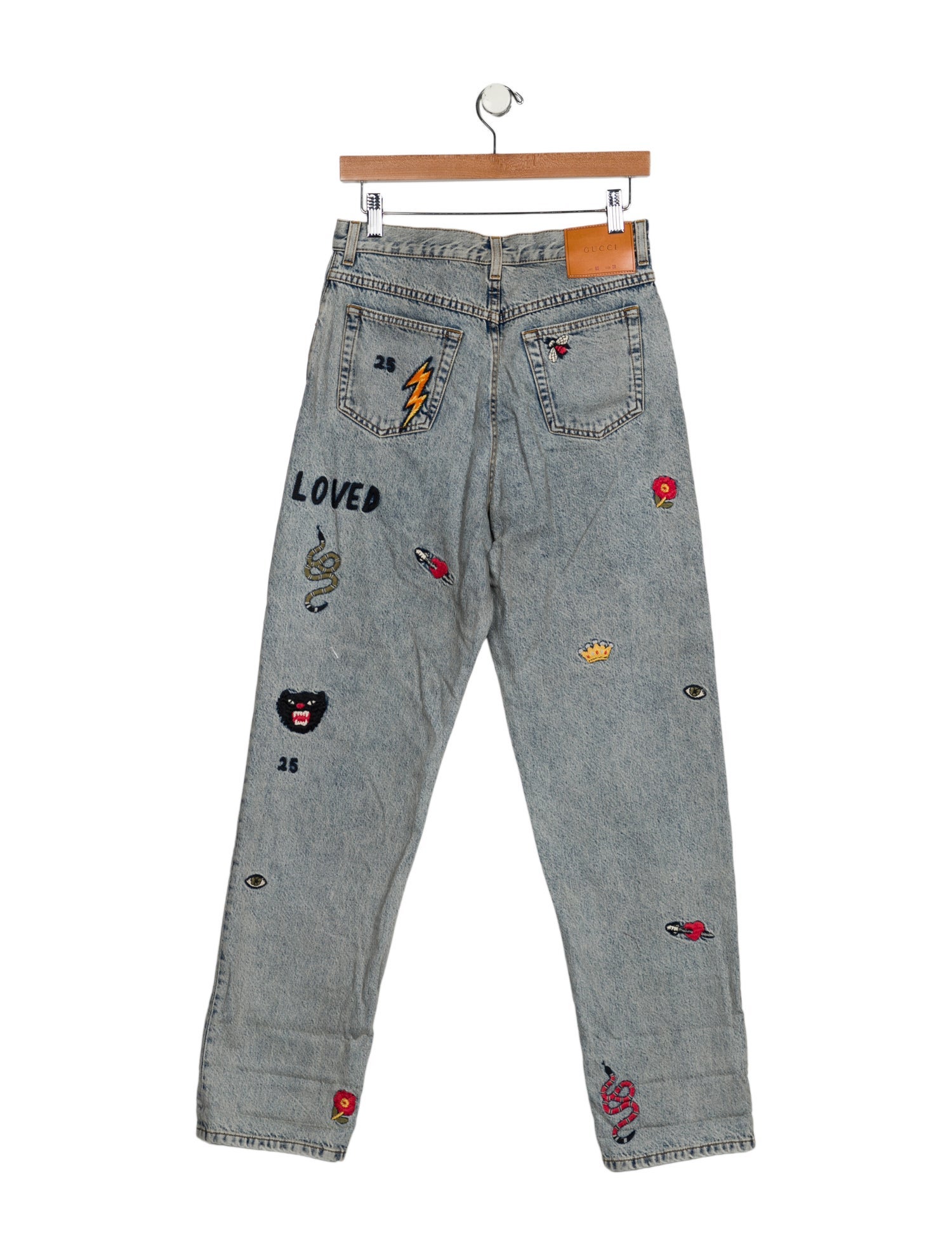 Gucci High-Rise Straight Leg Jeans