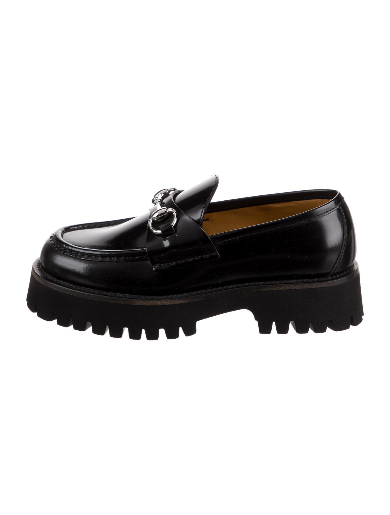 Gucci Horsebit Accent Leather Loafers