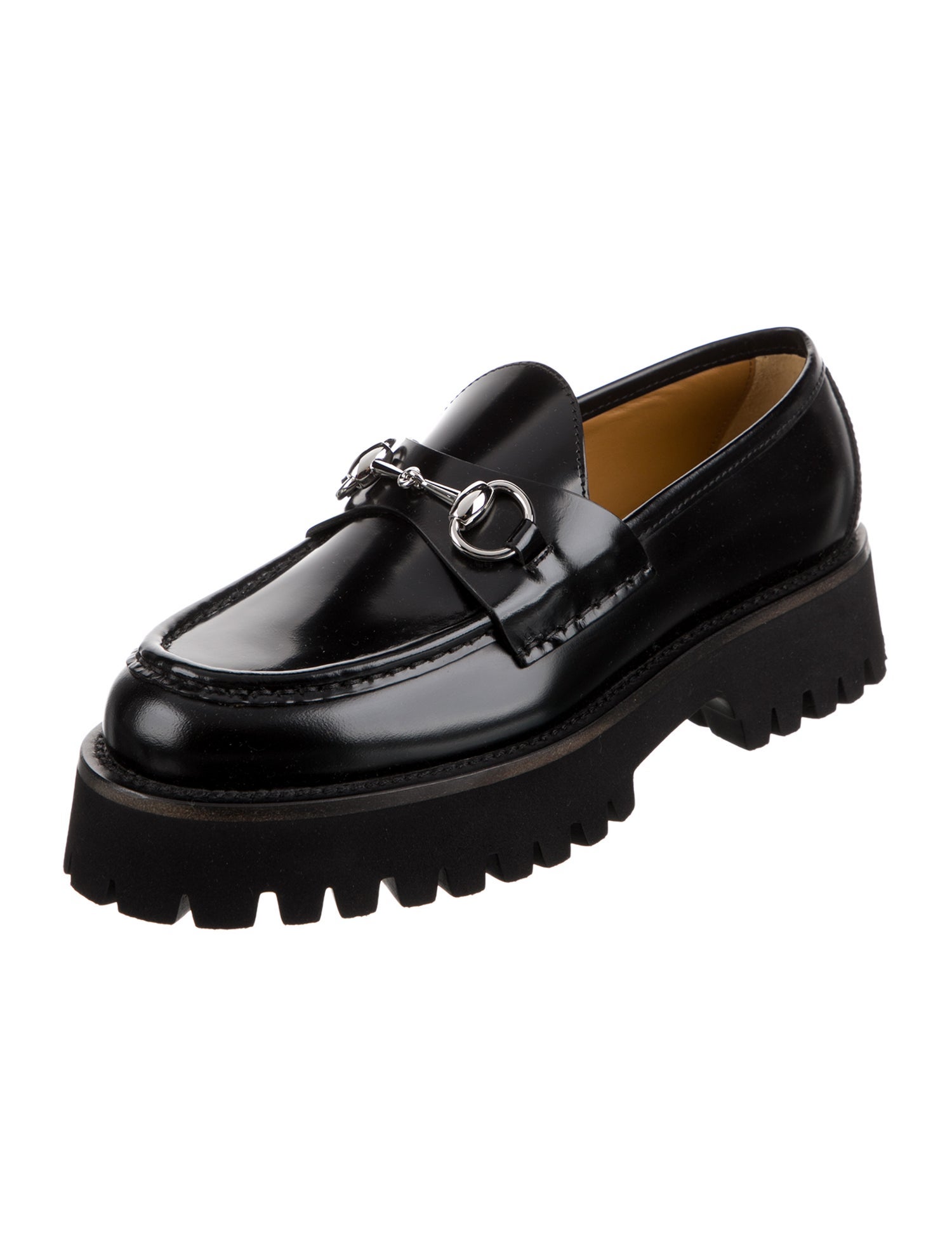 Gucci Horsebit Accent Leather Loafers