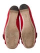 Gucci Suede Fringe Trim Accent Loafers