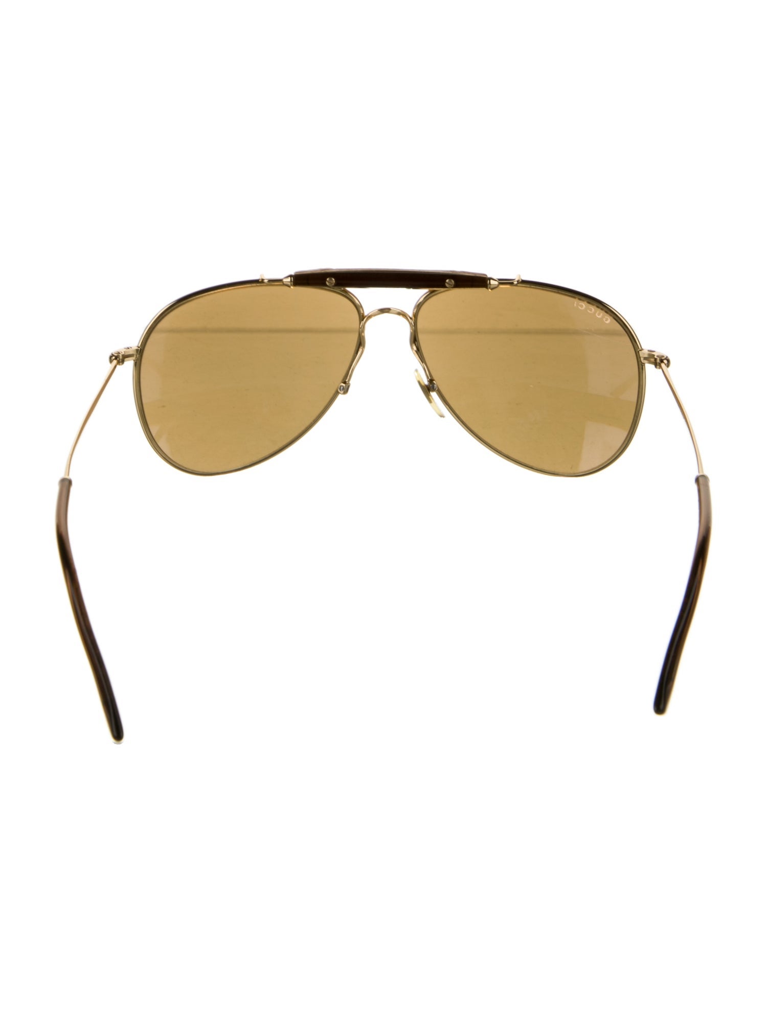 Gucci Bamboo Accent Aviator Sunglasses
