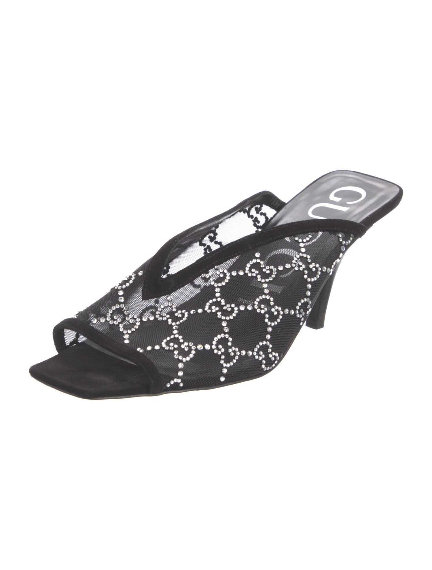 Gucci GG Logo Mesh Mules