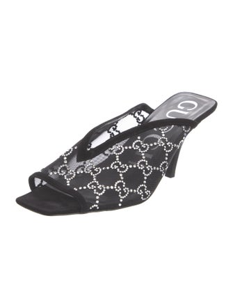 Gucci GG Logo Mesh Mules