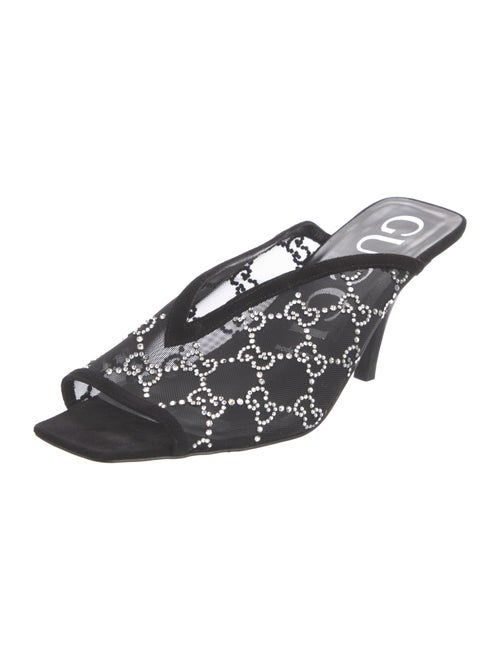 Gucci GG Logo Mesh Mules