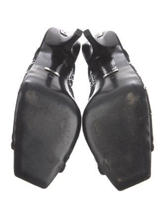 Gucci GG Logo Mesh Mules