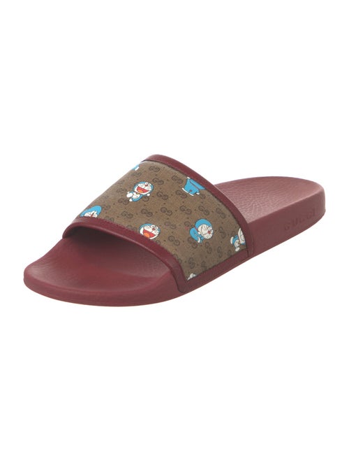 Gucci x Doraemon Micro GG Monogram Printed Slides