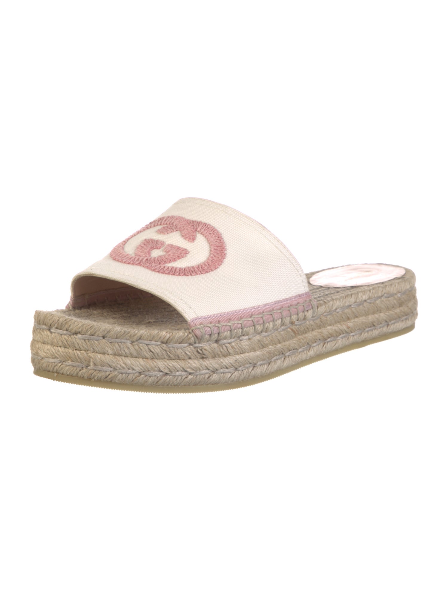 Gucci Interlocking G Logo Canvas Espadrilles