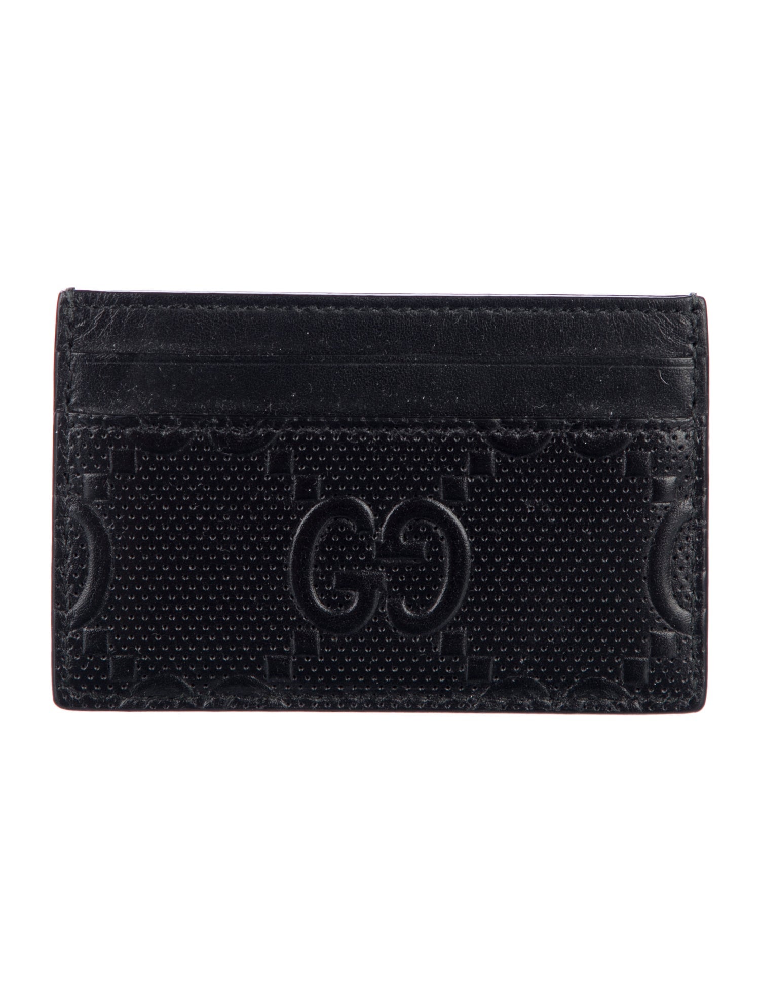 Gucci GG Embossed Leather Card Holder
