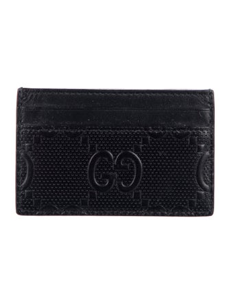 Gucci GG Embossed Leather Card Holder