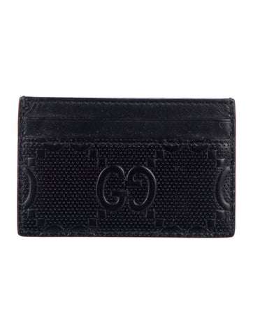 Gucci Wallets GG Embossed Leather Card Holder