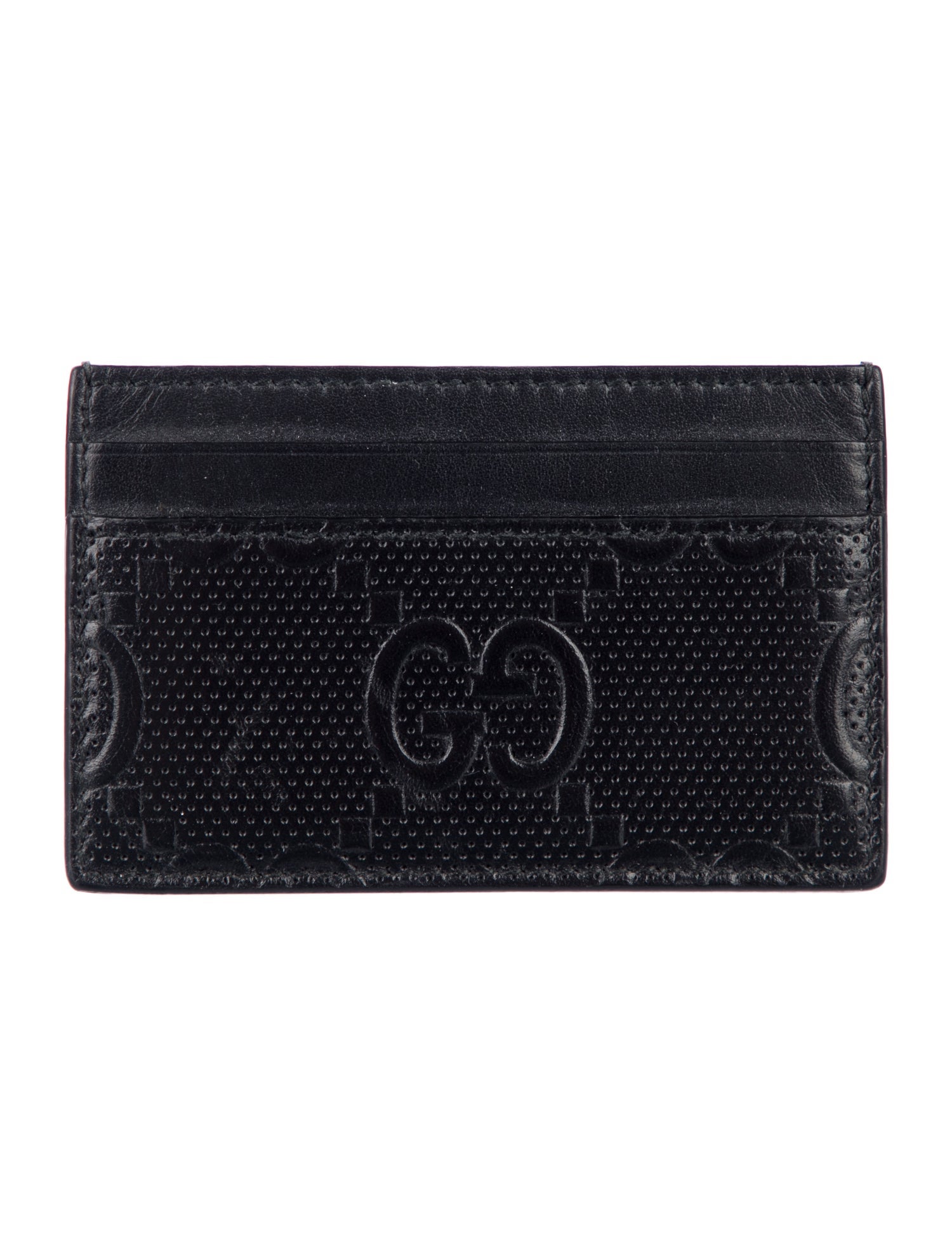 Gucci GG Embossed Leather Card Holder