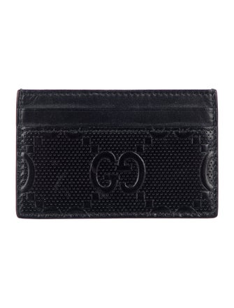 Gucci GG Embossed Leather Card Holder