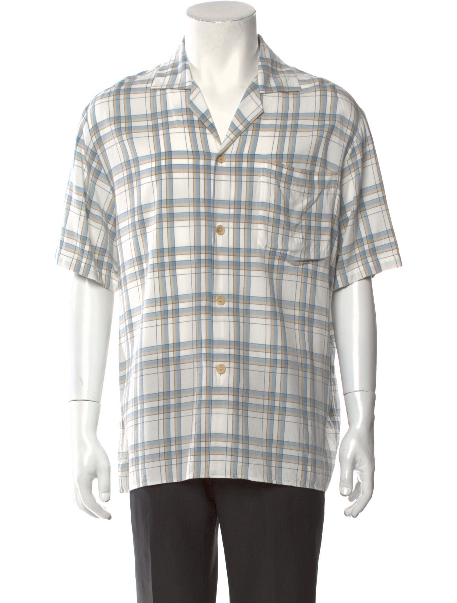 Gucci Plaid Print Short Sleeve Shirt