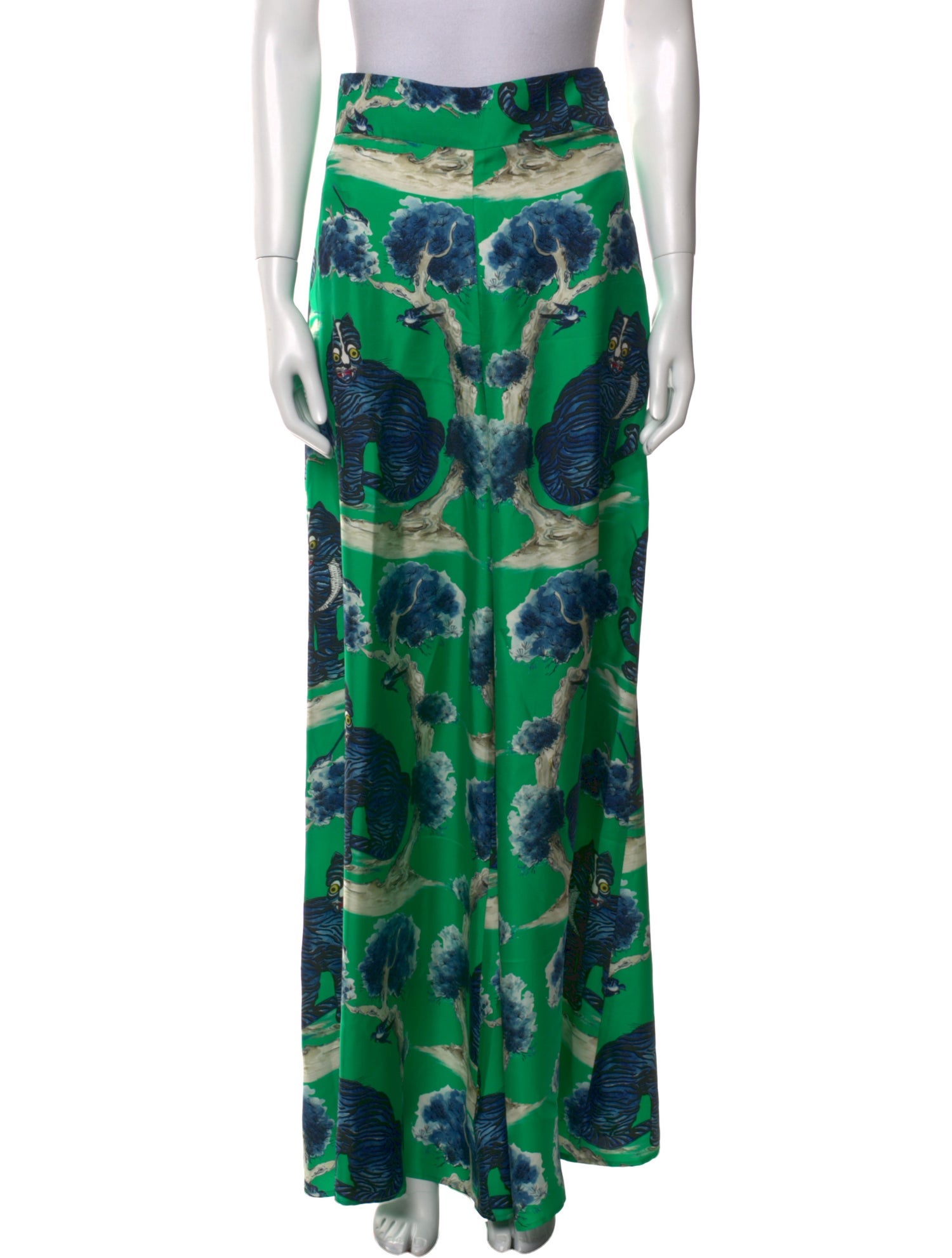 Gucci Silk Wide Leg Pants