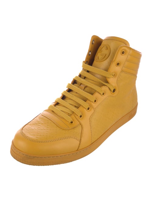 Gucci Diamante Print Leather Sneakers